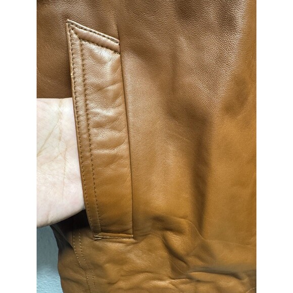 Vintage Wilsons Leather Pelle Studio Mens XL Brown Insulated Leather Jacket Coat - Picture 4 of 16